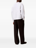Calvin Klein logo-embossed dropped-shoulder sweatshirt