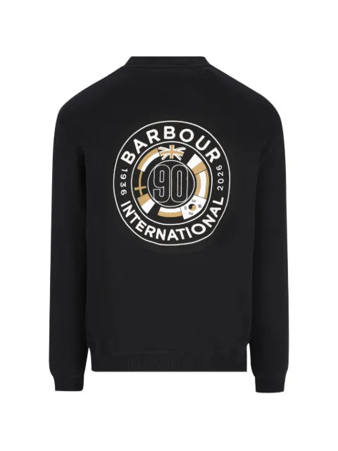 Barbour 90th Anniversary logo-patch sweater