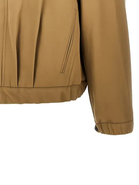 Emporio Armani faux-fur collar blouson jacket