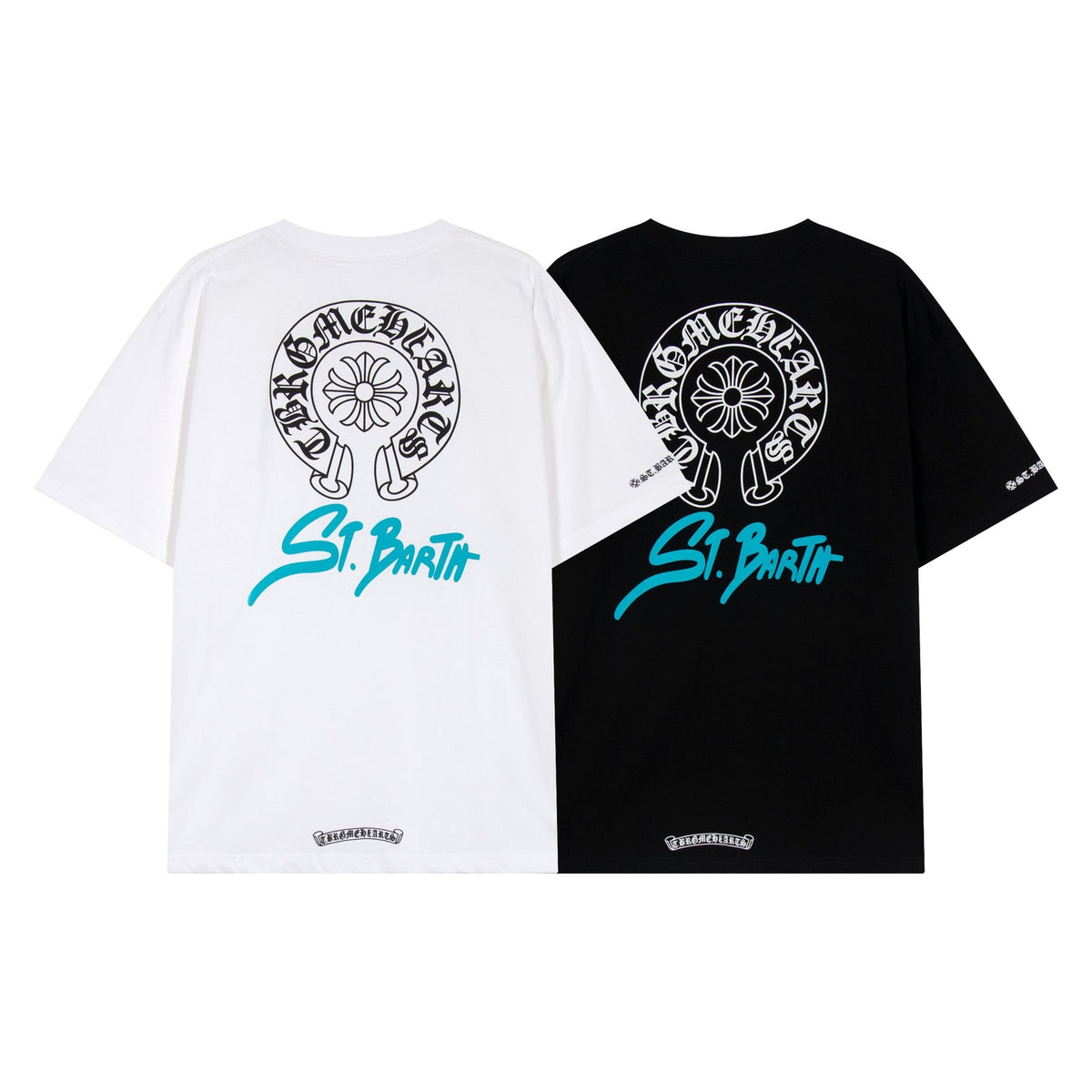 Chrome Hearts Horseshoe Floral Graphic T-Shirt