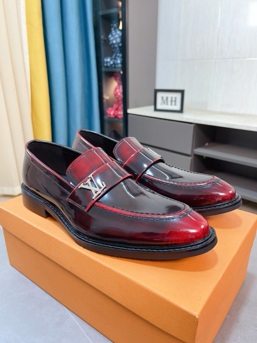 Louis Vuitton Textured Hardware Loafers
