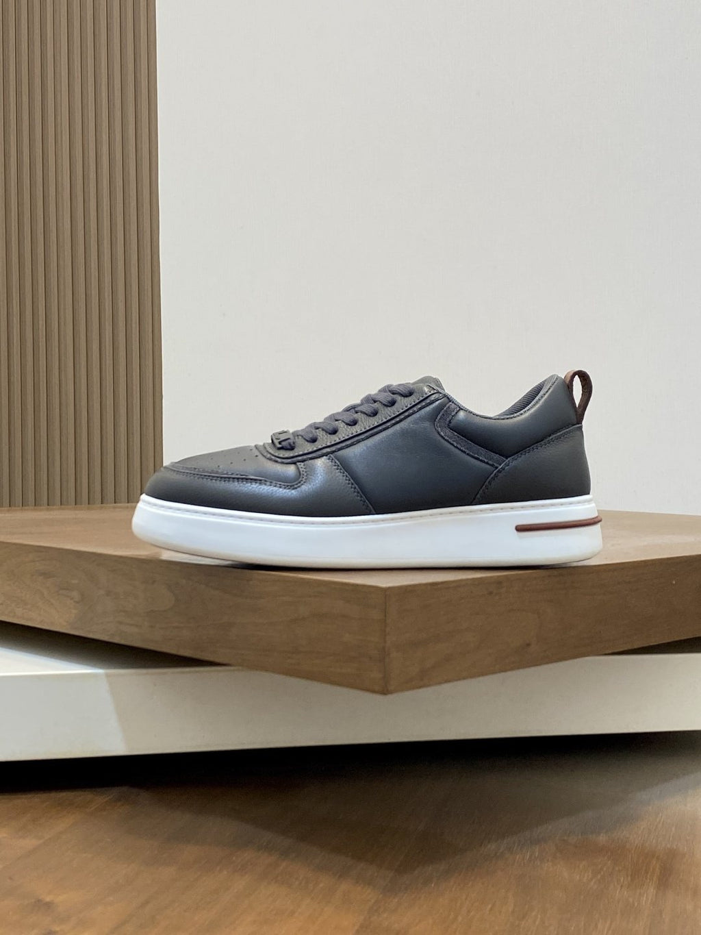 Loro Piana Men's Tennis Walk Low-Top Sneakers - Contrast Heel Tab